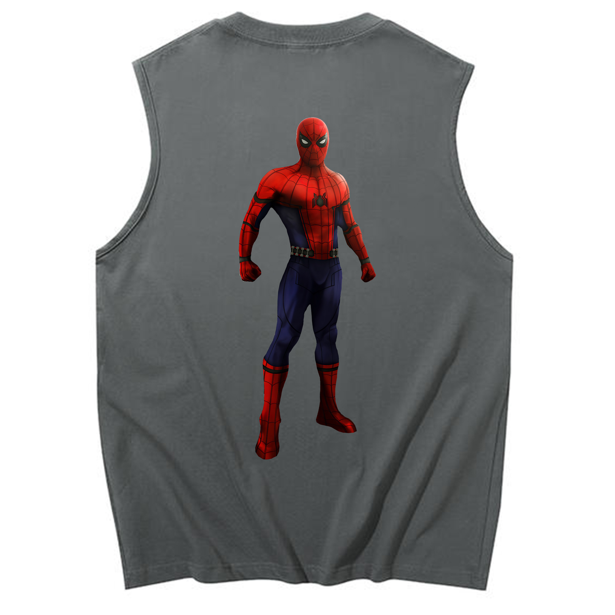 （画像用） Spider Man スパイダーマン コットン100％タンクトップ（背面プリント）